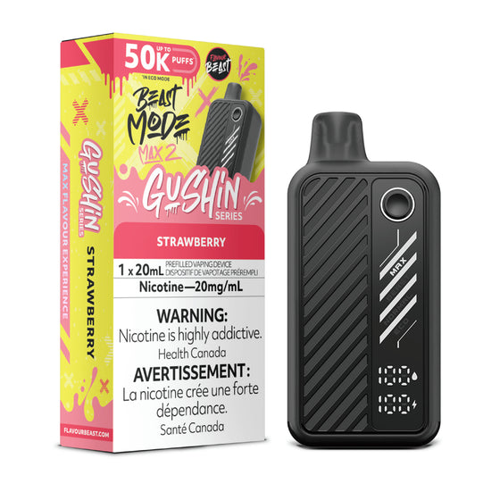 Flavour Beast Mode Max 2  – Gushin Strawberry - 50,000 Puffs