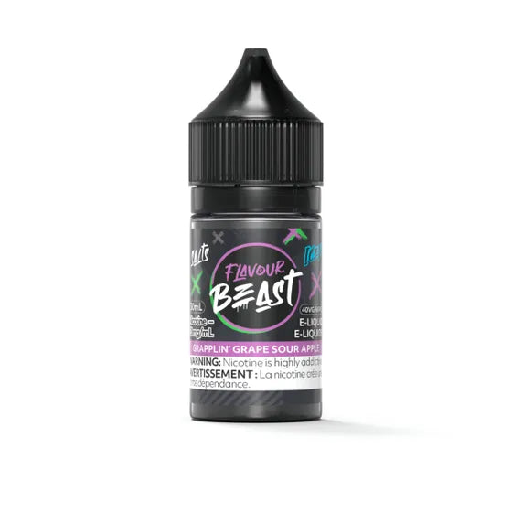 Flavour Beast E-Liquid - Grapplin' Grape Sour Apple Iced - 30 ML