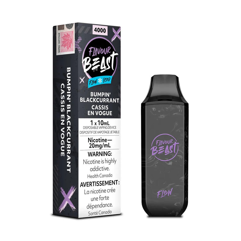 Flavour Beast Flow Rechargeable Disposable 4000 Puffs - Bumpin' Blackcurrant