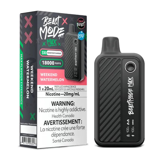 Flavour Beast Beast Mode Max 18K Disposable - 20ML - Weekend Watermelon