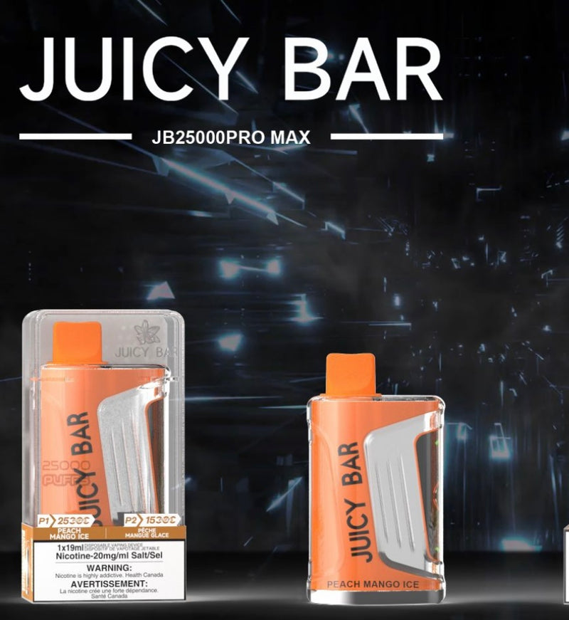 Juicy Bar JB25000 Pro Max Disposable Vape - Peach Mango Ice- 25K Puffs