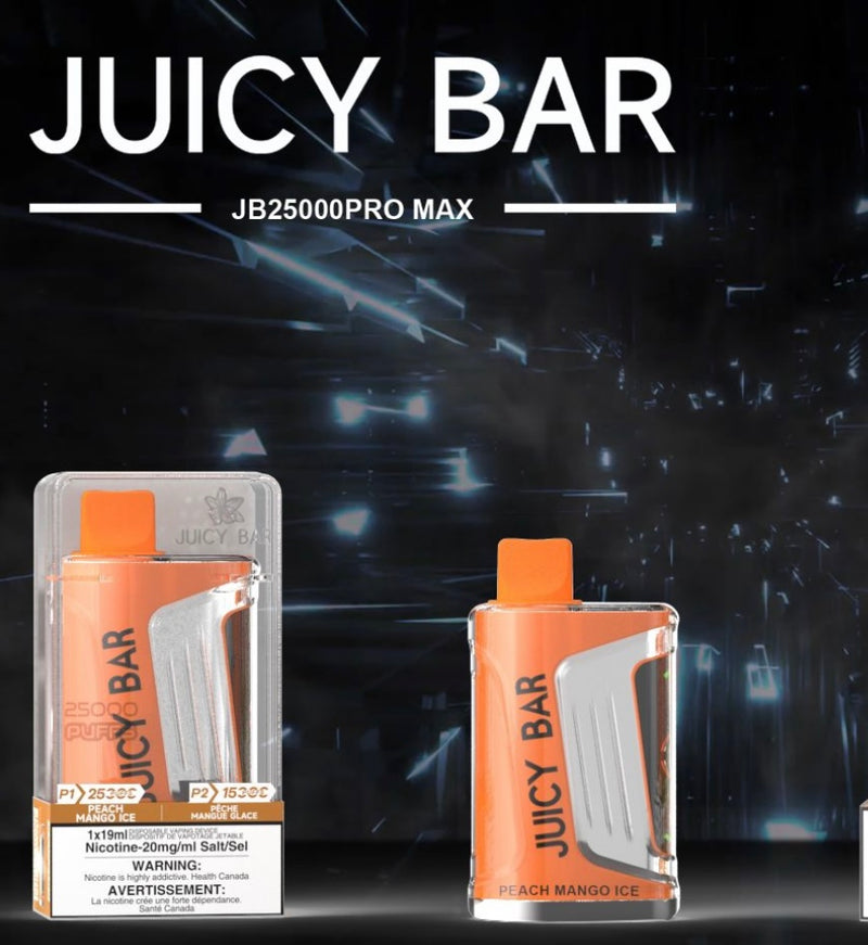Juicy Bar 25K Pro Max Disposable Vape - Peach Mango Ice | Vape4change Juicy Bar 25K Pro Max Disposable Vape - Peach Mango Ice | Vape4change