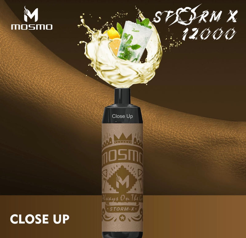 Mosmo Storm X Disposable Vape - 12K Puffs - Shisha Vape - Close Up