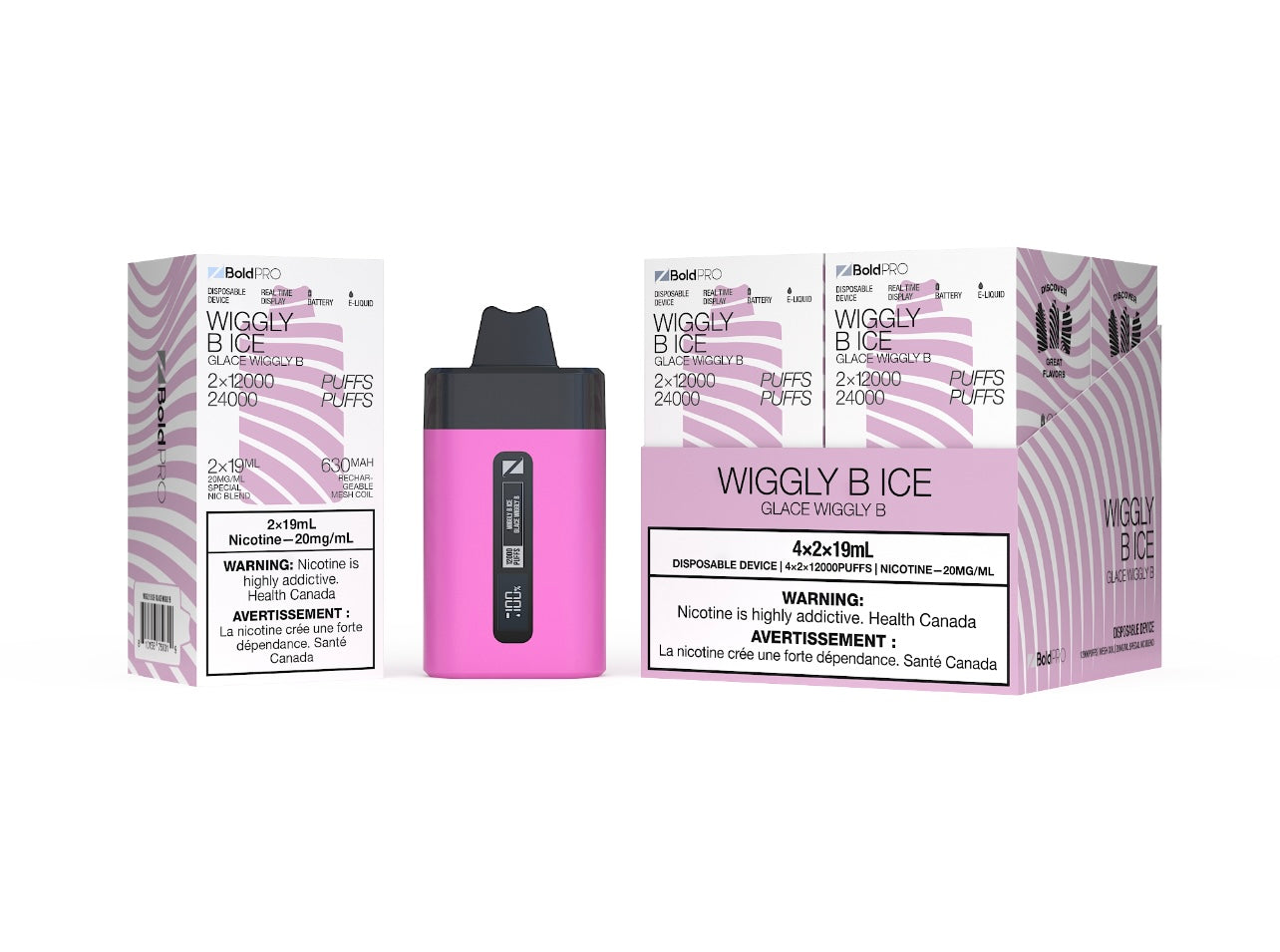 ZBOLD PRO Disposable Vape - Zpods - 24K Puffs Combo - Wiggly B Ice | Vape4change ZBOLD PRO Disposable Vape - Zpods - 24K Puffs Combo - Wiggly B Ice | Vape4change