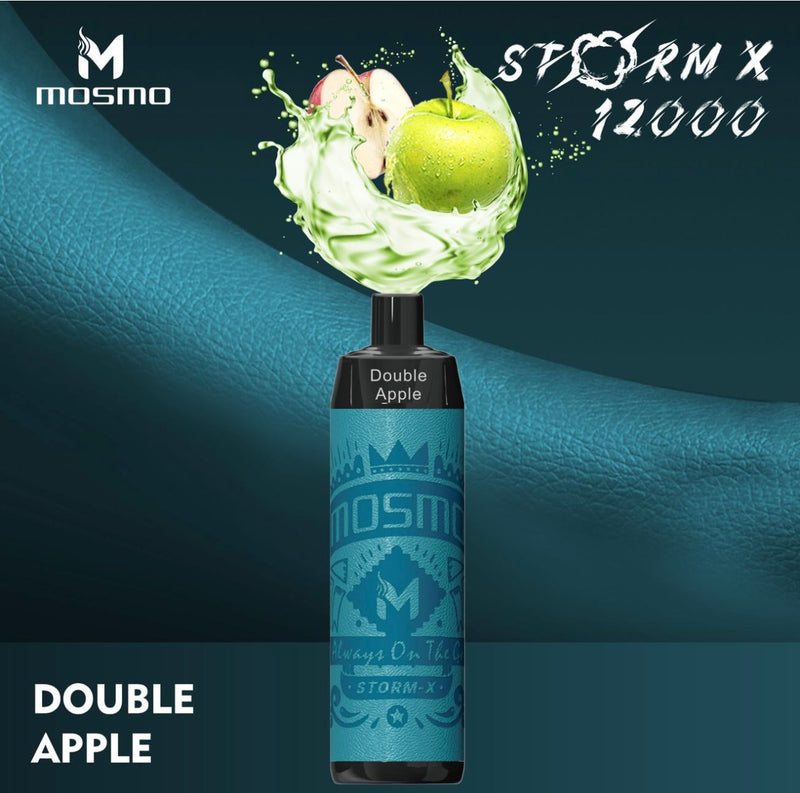 Mosmo Storm X Disposable Vape - 12K Puffs - Shisha Vape - Double Apple