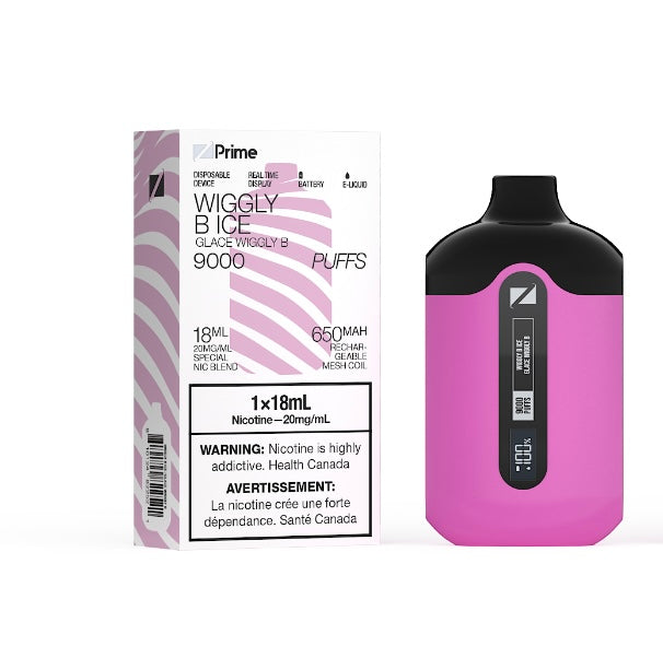 ZPrime Disposable Vape - 9000 Puffs - Wiggly B Ice