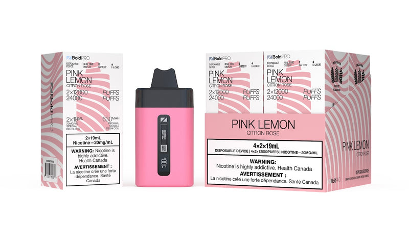 ZBOLD PRO Disposable Vape - Zpods - 24K Puffs Combo - Pink Lemon