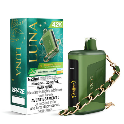 Kraze Luna Disposable Vape - 42K Puffs - Aloe Apple G Frost