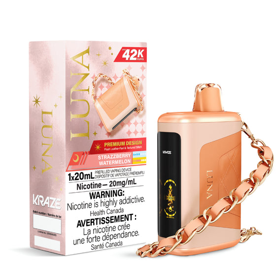 Shop Kraze Luna Disposable Vape - Serene Strawberry Kiwi Ice | Vape4change Shop Kraze Luna Disposable Vape - Serene Strawberry Kiwi Ice | Vape4change