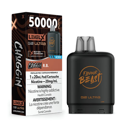 Flavour Beast Level X G2 Ultra Pod - 50k Puffs  – Chuggin' R.B. Iced