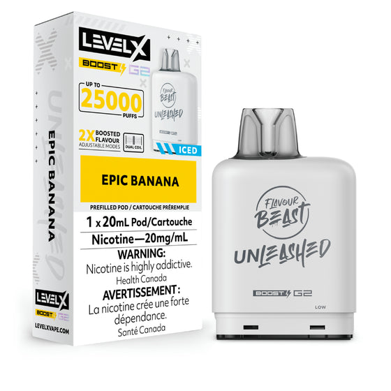 Flavour Beast Level X Vape Pod - 25K - Epic Banana