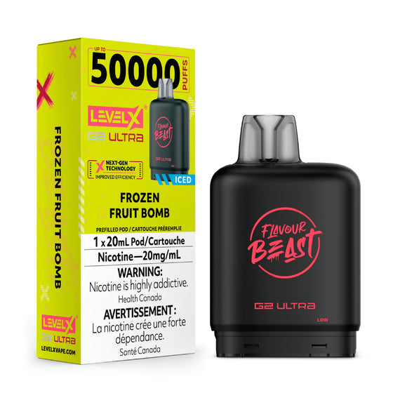 Flavour Beast Level X G2 Ultra Pod - 50k Puffs  – Frozen Fruit Bomb