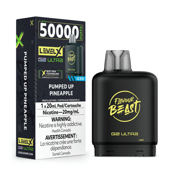 Flavour Beast Level X G2 Ultra Pod - 50k Puffs  – Pumped Up Pineapple