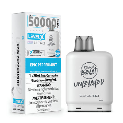 Flavour Beast Level X G2 Ultra Pod - 50k Puffs  – Epic Peppermint