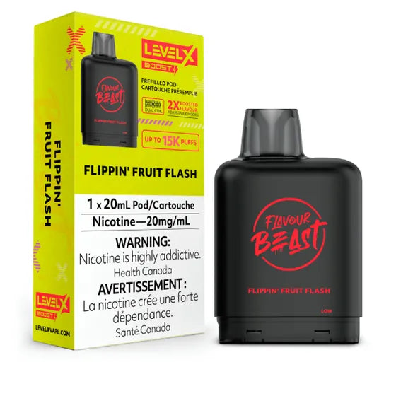 Level X Flavour Beast BOOST Pod 20mL - Flippin' Fruit Flash - 15K Puffs