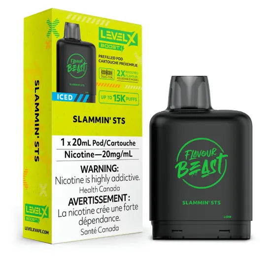 Level X Flavour Beast BOOST Pod 20mL - Slammin' STS Iced  - 15K Puffs