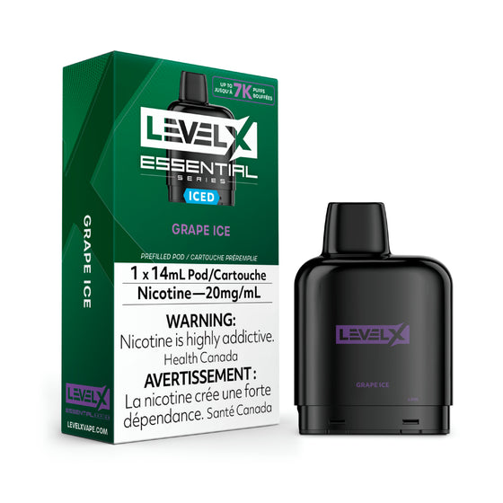 Level X Essential Series - Grape Ice -  Flavour Beast Pods