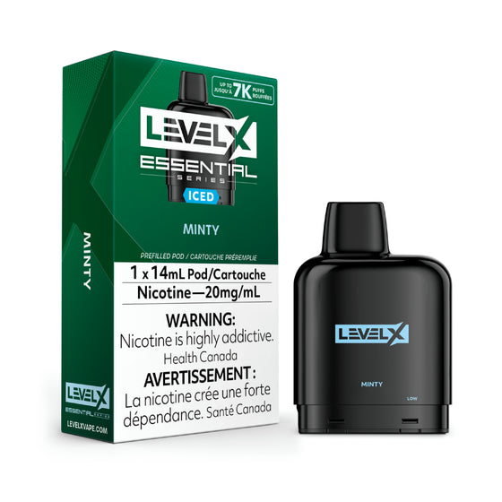 Level X Essential Series - Minty Ice -  Flavour Beast Pods