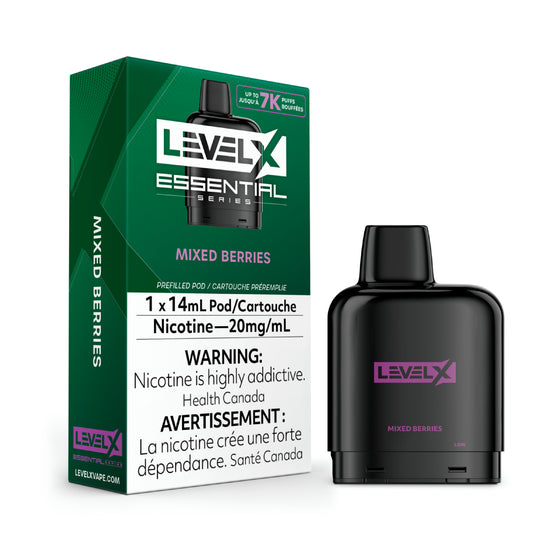Level X Essential Series - Mixed Berries -  Flavour Beast Pods