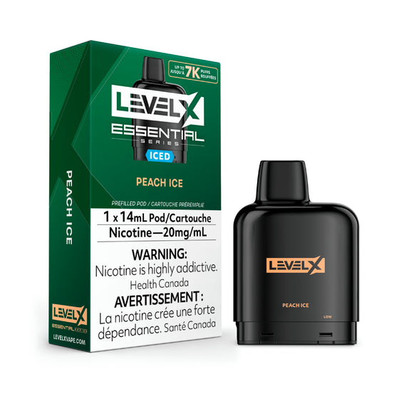 Level X Essential Series - Peach Ice -  Flavour Beast Pods