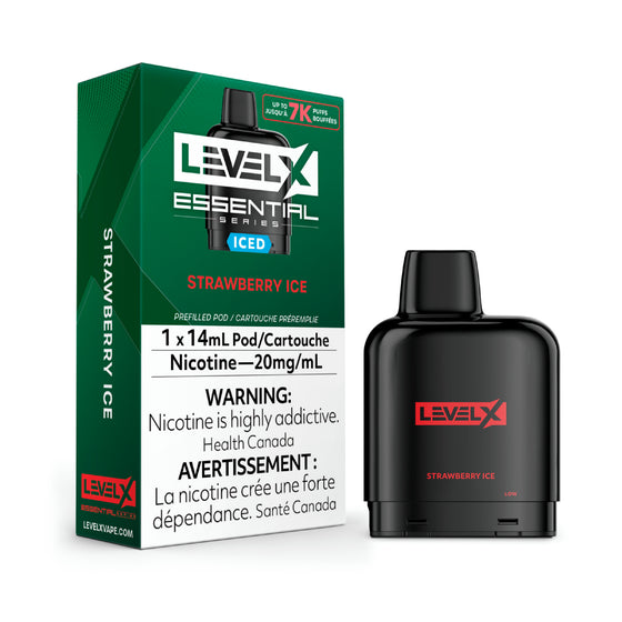 Level X Essential Series - Strawberry Ice -  Flavour Beast Pods