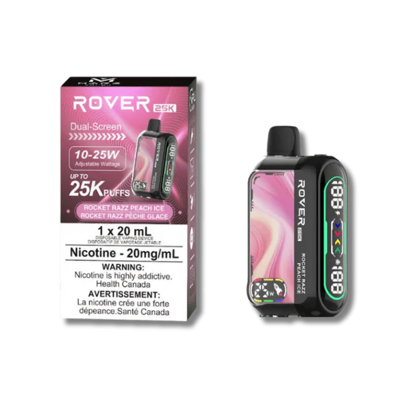 Marz Rover 25K Disposable Vape - Synthetic 50 Hit - Rocket Razz Peach Ice