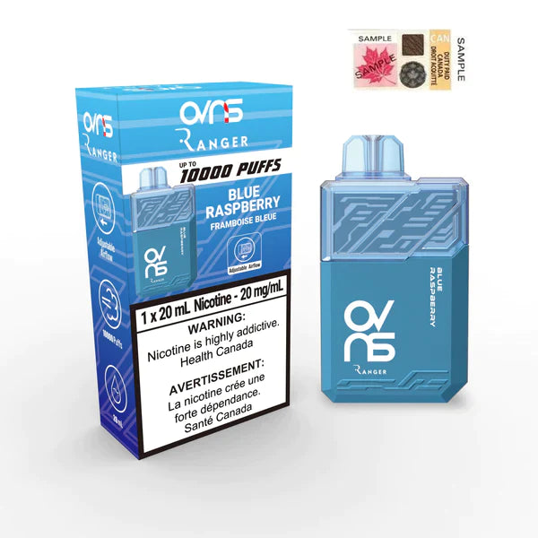 OVNS RANGER 10000 PUFF DISPOSABLE VAPE - Blue Raspberry | Vape4change OVNS RANGER 10000 PUFF DISPOSABLE VAPE - Blue Raspberry | Vape4change