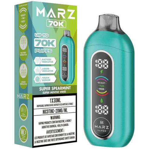 Shop Marz Disposable 70K Puffs -Super Spearmint - Vape4change | Vape4change Shop Marz Disposable 70K Puffs -Super Spearmint - Vape4change | Vape4change