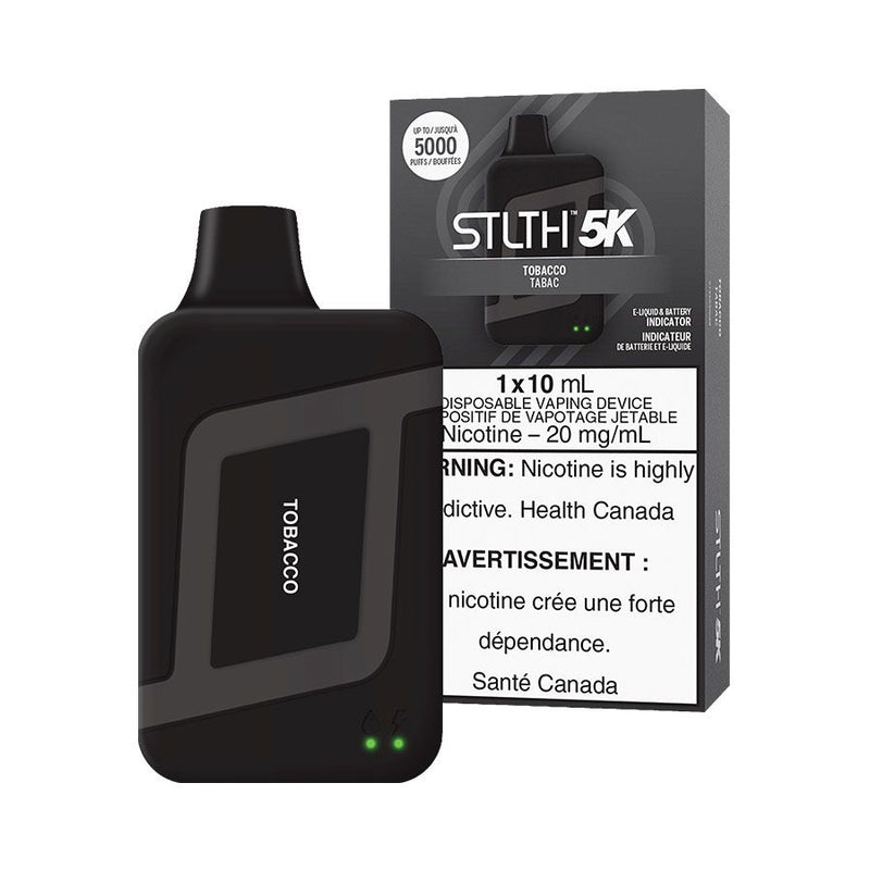 STLTH 5K Disposable Vape - Rechargeable - Tobacco - 5000 Puffs