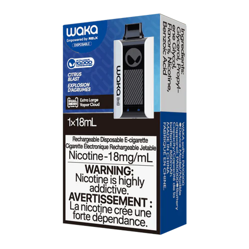 Waka By RELX 10000 Puff Disposable - Citrus Blast | Vape4change Waka By RELX 10000 Puff Disposable - Citrus Blast | Vape4change