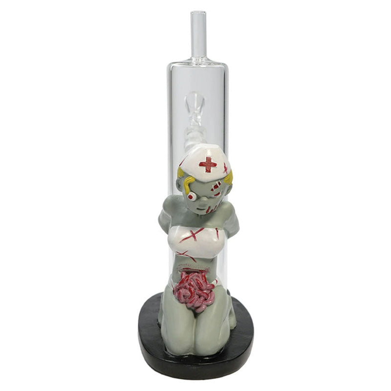 9'' Resin zombie nurse water pipe [H356]_0