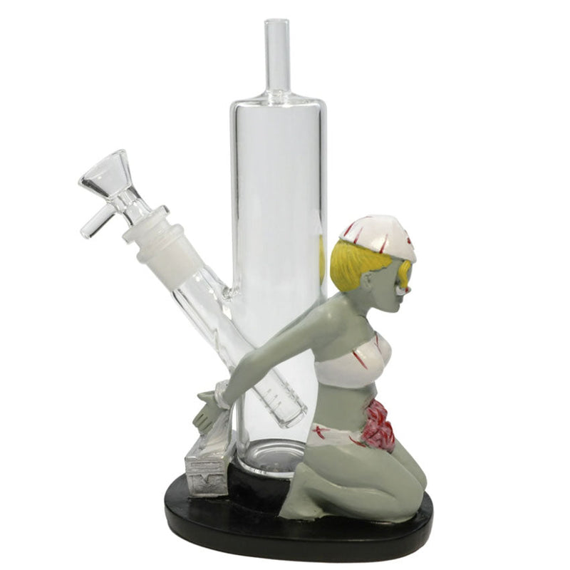 9'' Resin zombie nurse water pipe [H356]_0