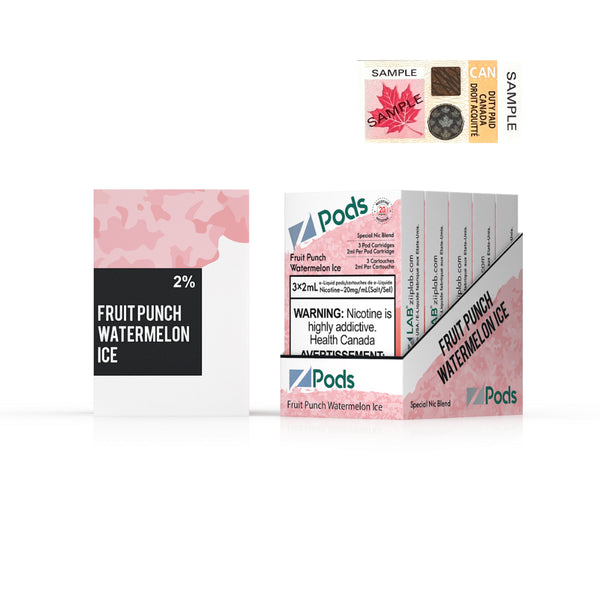 Shop Z pods STLTH Compatible - Fruit Punch Watermelon Ice