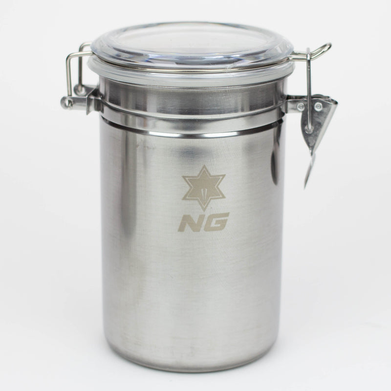 NG - Stainless Metal Canister Storage Small(4x4) Vape4change Vape Shop Near Me 