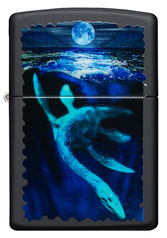 Zippo Lighter -  Black Light Loch Ness Design - Vape4change