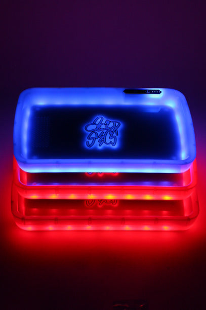 LED Rolling Tray with Grinding Pad - Vape4change