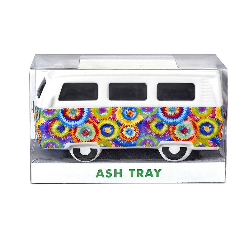 VINTAGE BUS ASHTRAY - COLORFUL FLOWER BURST DESIGN Ashtray Default Title Vape4change Vape Shop Near Me 