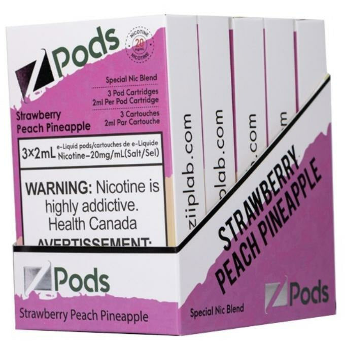 Z pods STLTH Compatible -  Strawberry Peach Pineapple - Vape4change