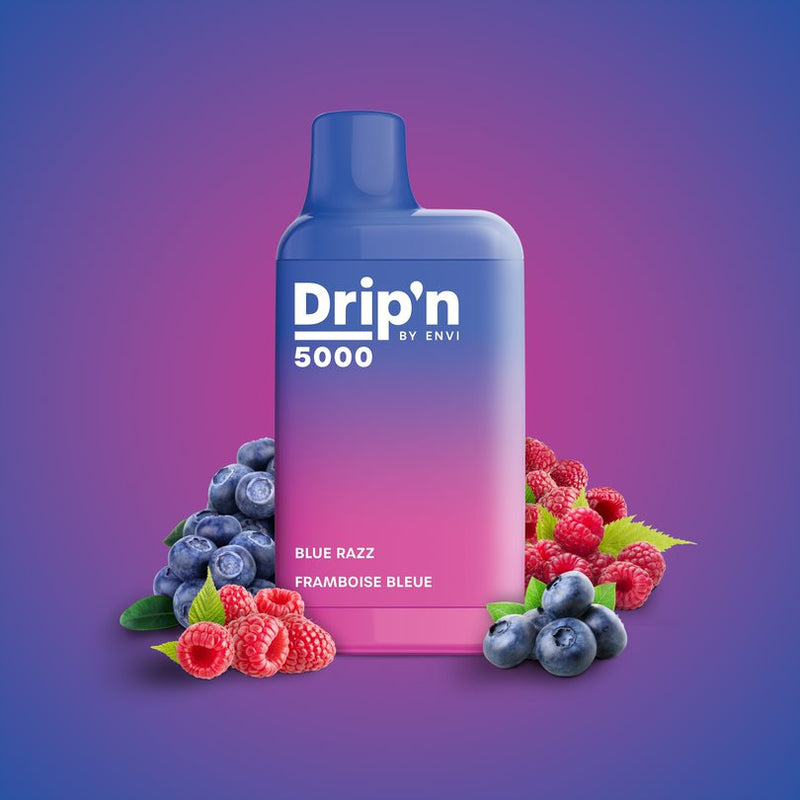 Drip'n by Envi Blue Razz Disposable Vape - Vape4change