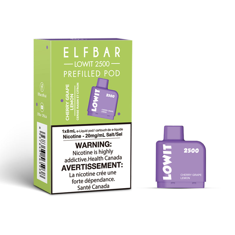 ELFBAR LOWIT - Prefilled Pods - ELF BAR Lowit - 2500 Puffs - Vape4change