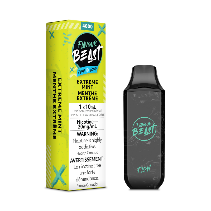 Flavour Beast Flow Rechargeable Disposable 4000 Puffs - Extreme Mint Iced - Vape4change