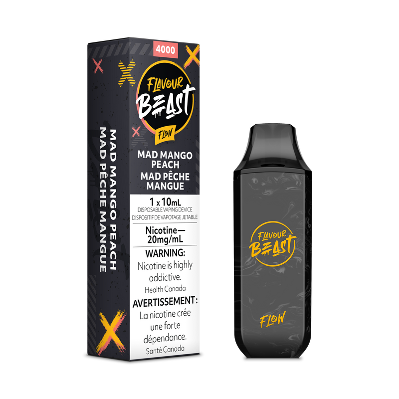 Flavour Beast Flow Rechargeable Disposable 4000 Puffs - Mad Mango Peach - Vape4change