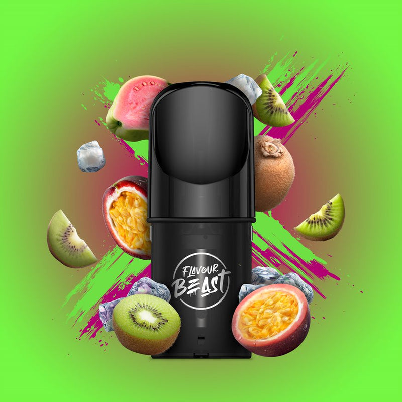 Flavour Beast Pods - STLTH Compatible - Kewl Kiwi Passionfruit Iced - Vape4change