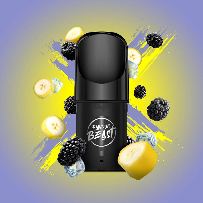 Flavour Beast Pods - STLTH Compatible - Blazin' Banana Blackberry Iced - Vape4change
