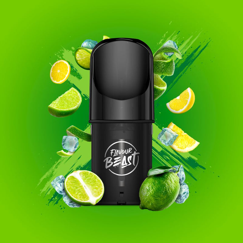 Flavour Beast Pods - STLTH Compatible - Gnarly Green D Iced/Green Dew - Vape4change
