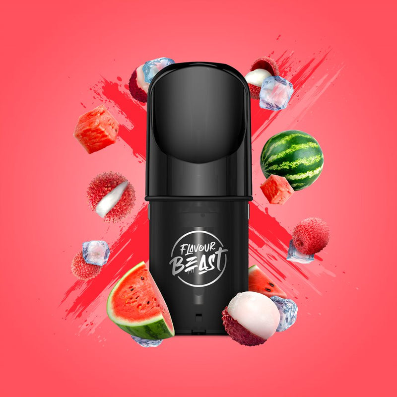 Flavour Beast Pods - STLTH Compatible - Lit Lychee Watermelon Iced - Vape4change