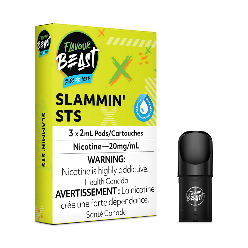 Flavour Beast Pods - STLTH Compatible - Slammin' STS (Sour Snap Iced) - Vape4change