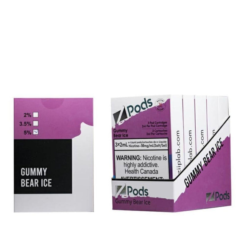 Zpods STLTH Compatible - Gummy Bear Ice - 50 MG Synthetic Nicotine - Vape4change