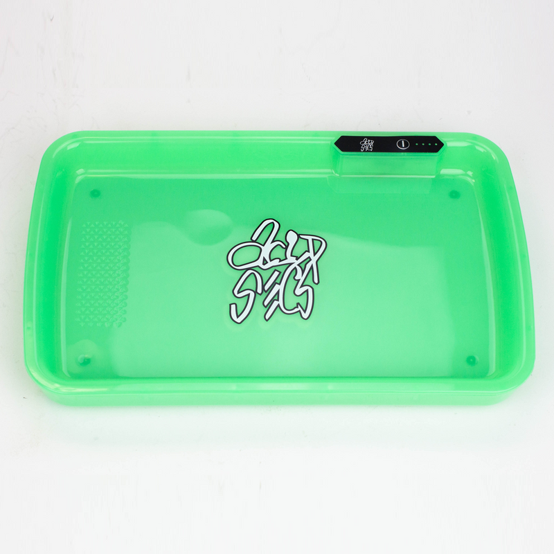 LED Rolling Tray with Grinding Pad - Vape4change