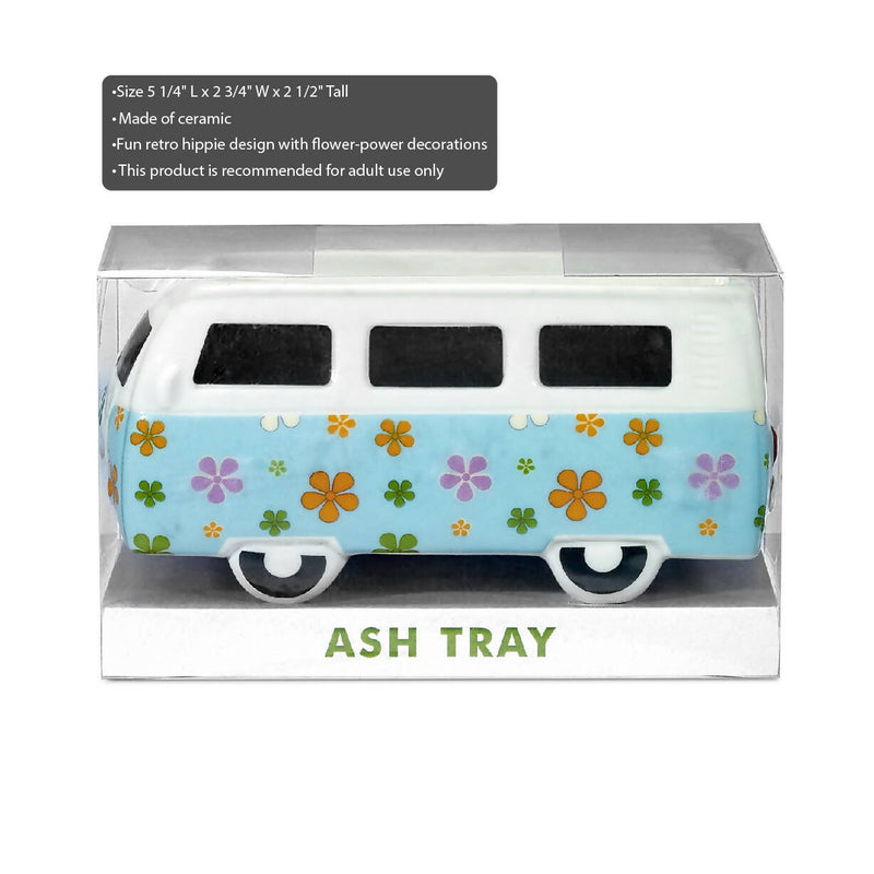 VINTAGE BUS ASHTRAY- FLOWER POWER DESIGN_0